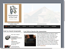 Tablet Screenshot of annunciationgurnee.org